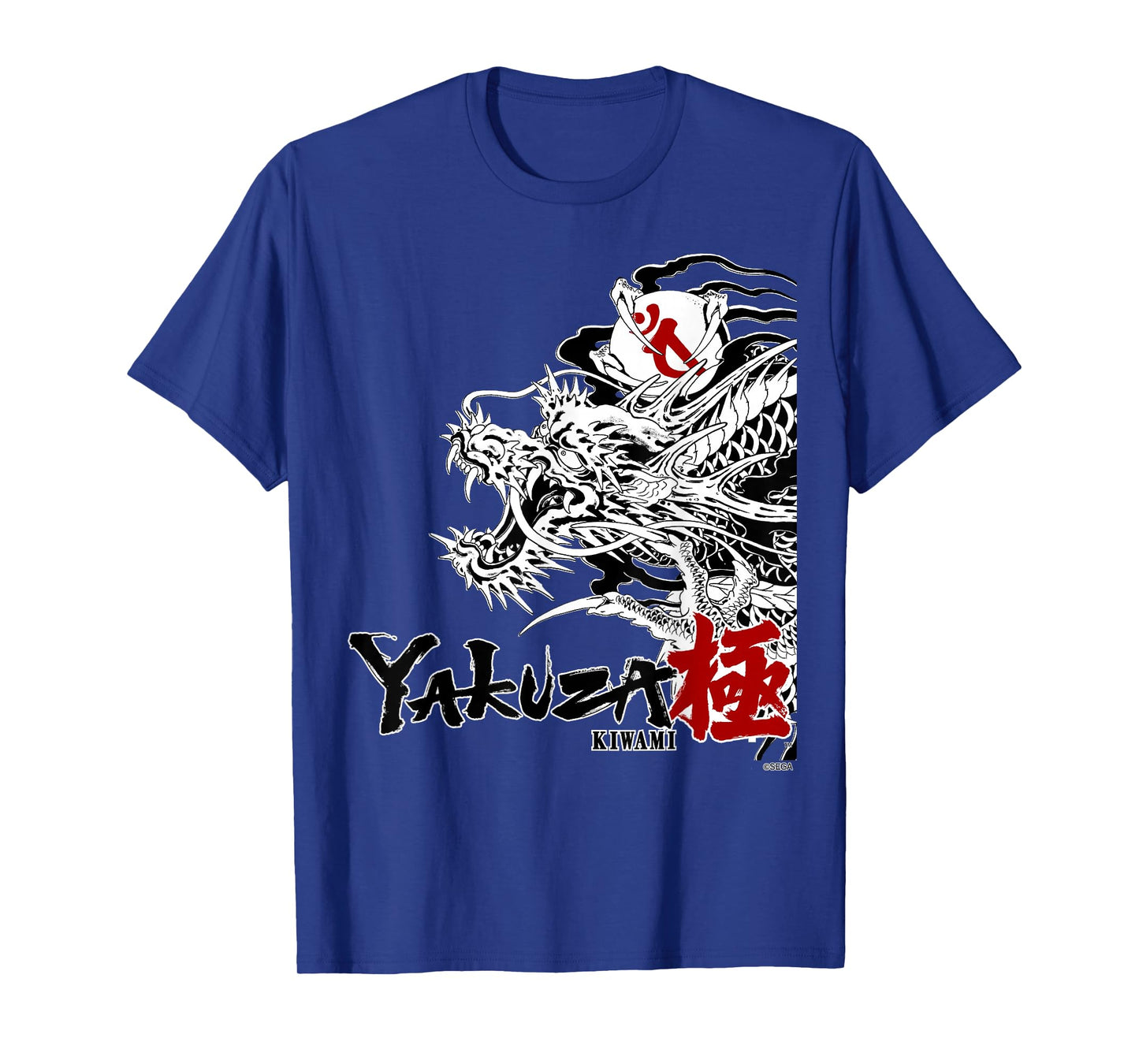 SEGA Like a Dragon & Yakuza Kiwami Unisex-Adults T-Shirt, Black, Small, Short Sleeve, Modern Classic Fit, Crew Neck, Cartoon Anime Theme