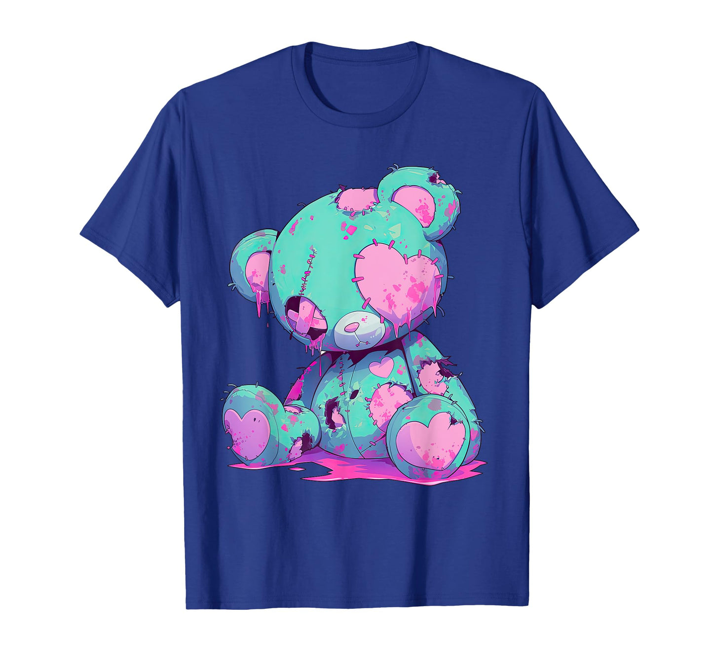 Kawaii Pastel Goth Creepy Cute Witchy Zombie Teddy Bear T-Shirt