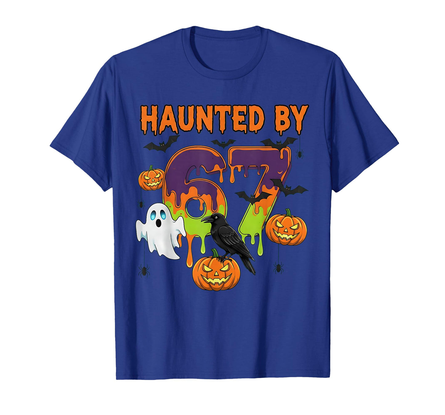 Haunted by 6 7 Six Seven Halloween Meme T-Shirt
