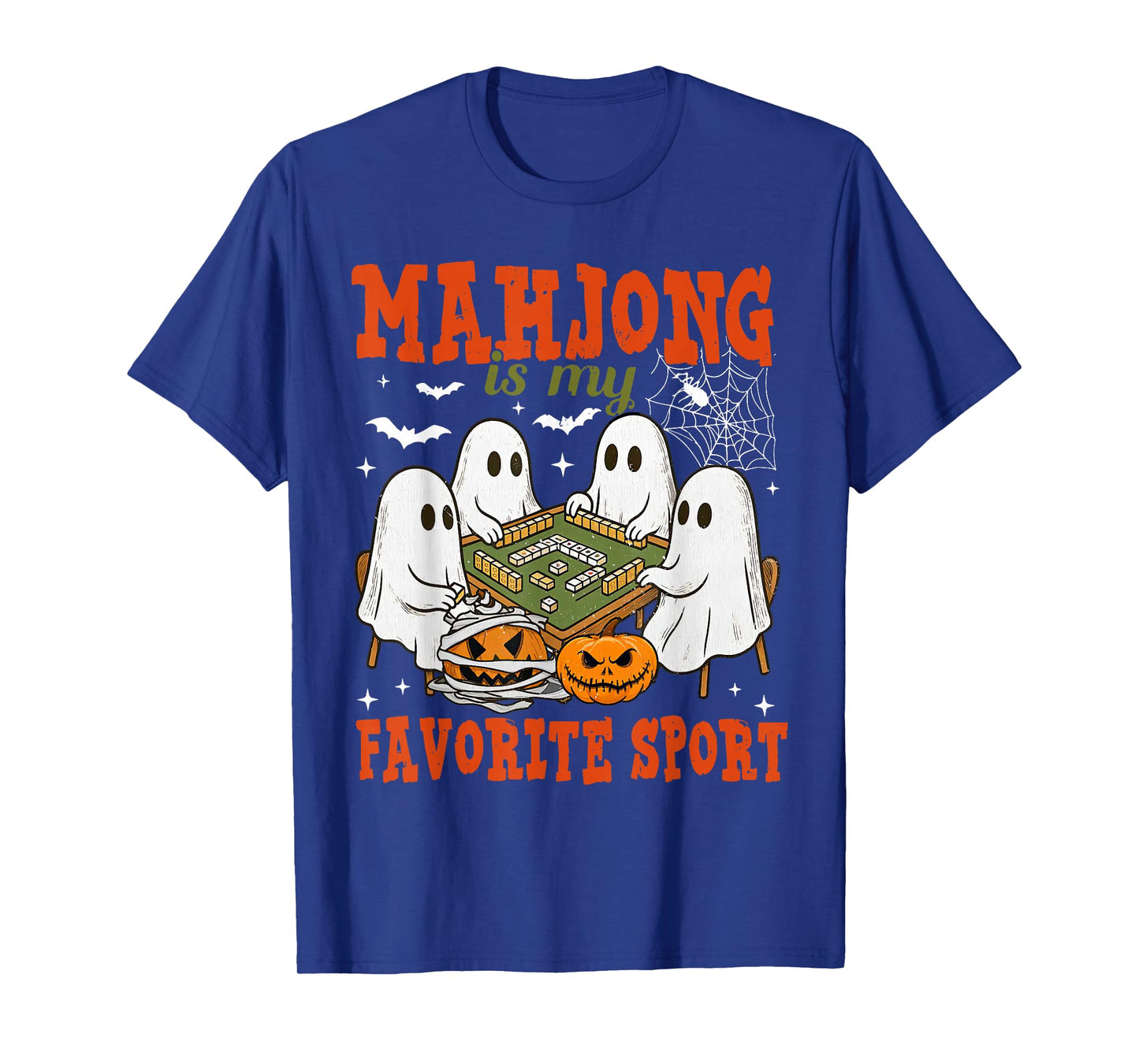 Mahjong is My Favorite Sport Ghost Playing Mahjong Halloween T-Shirt