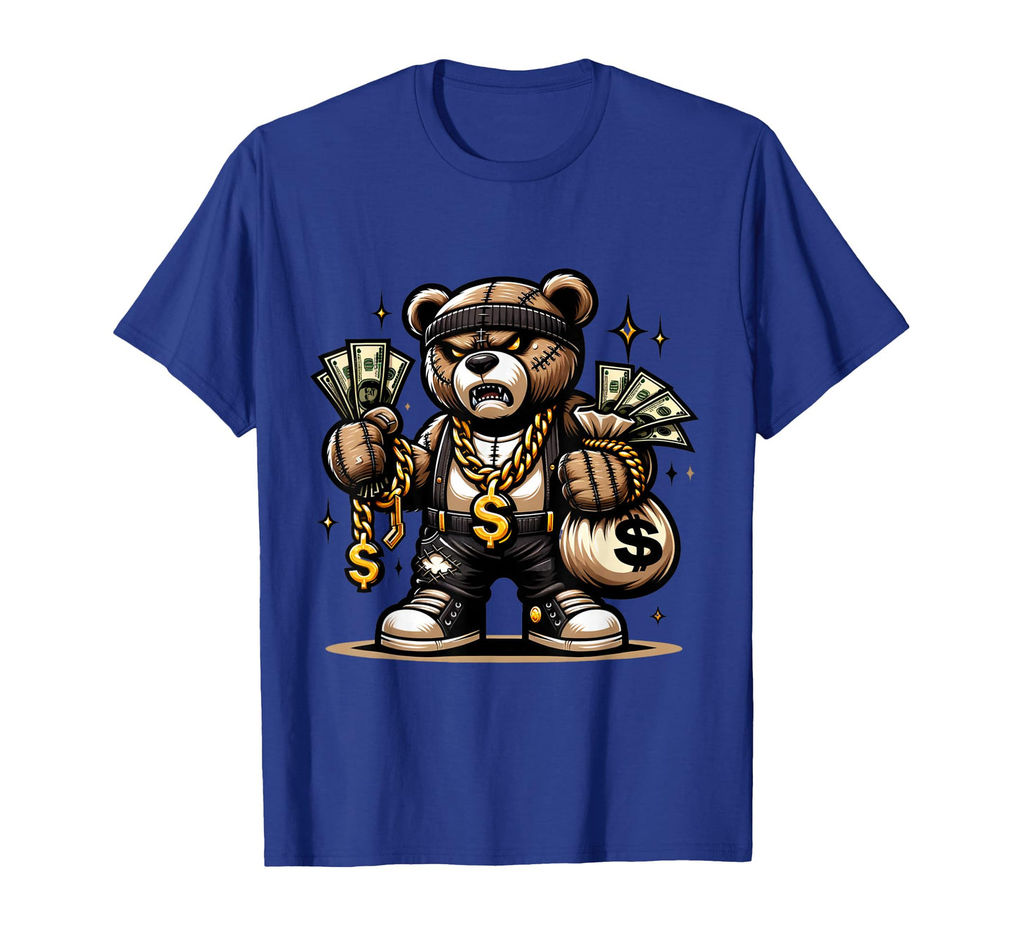 Teddy Bear Money Swag Hip Hop Rapper Graphic Drip Dopeskill T-Shirt