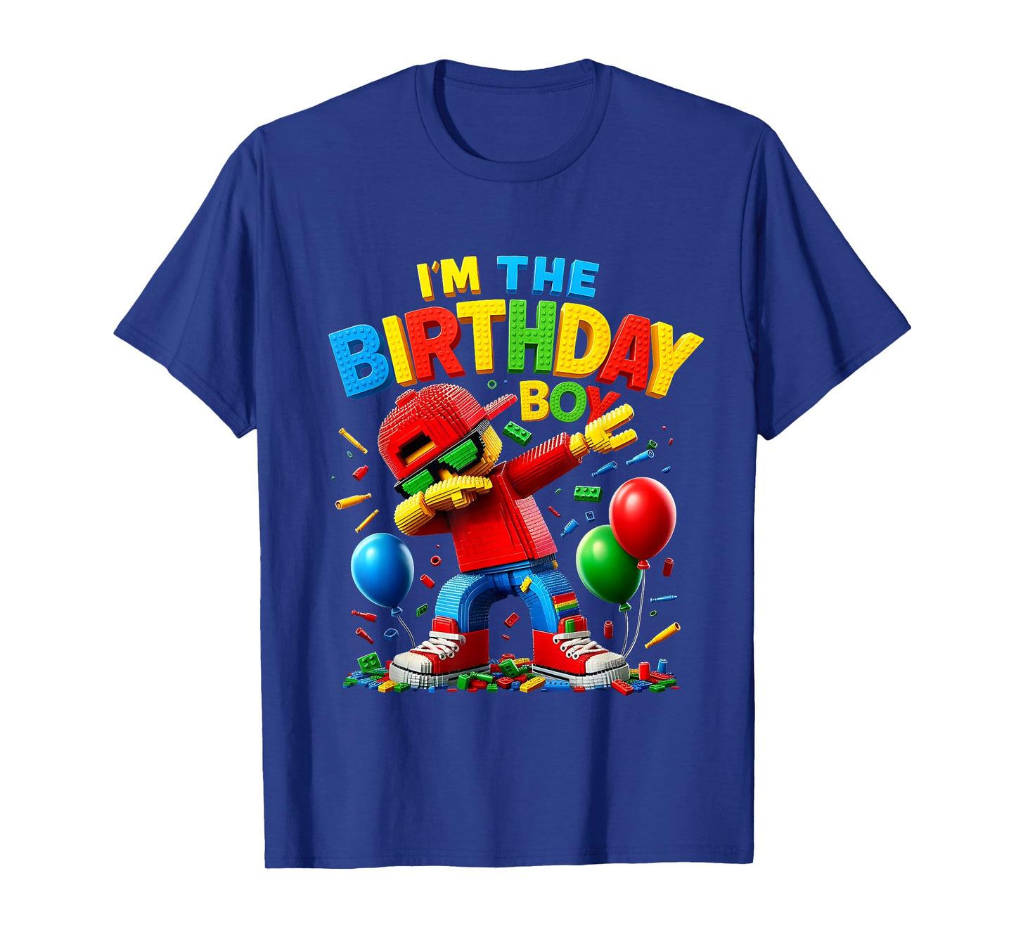 Builder Gamer Building Blocks Bruh Birthday Brick T-Shirt