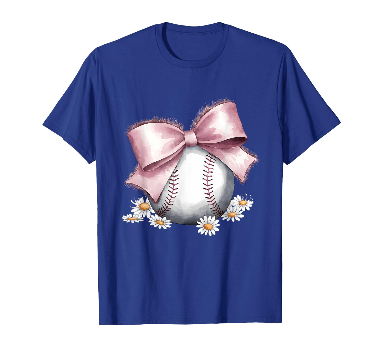 Baseball Coquette Bow Cute Baseball Mom T-Shirt