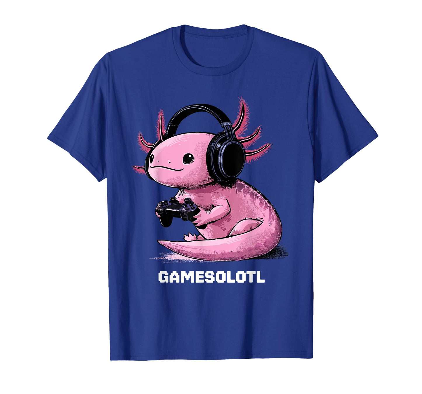 Gamer Axolotl Shirt Kids Gamesolotl Fish Gaming Video Gamer T-Shirt