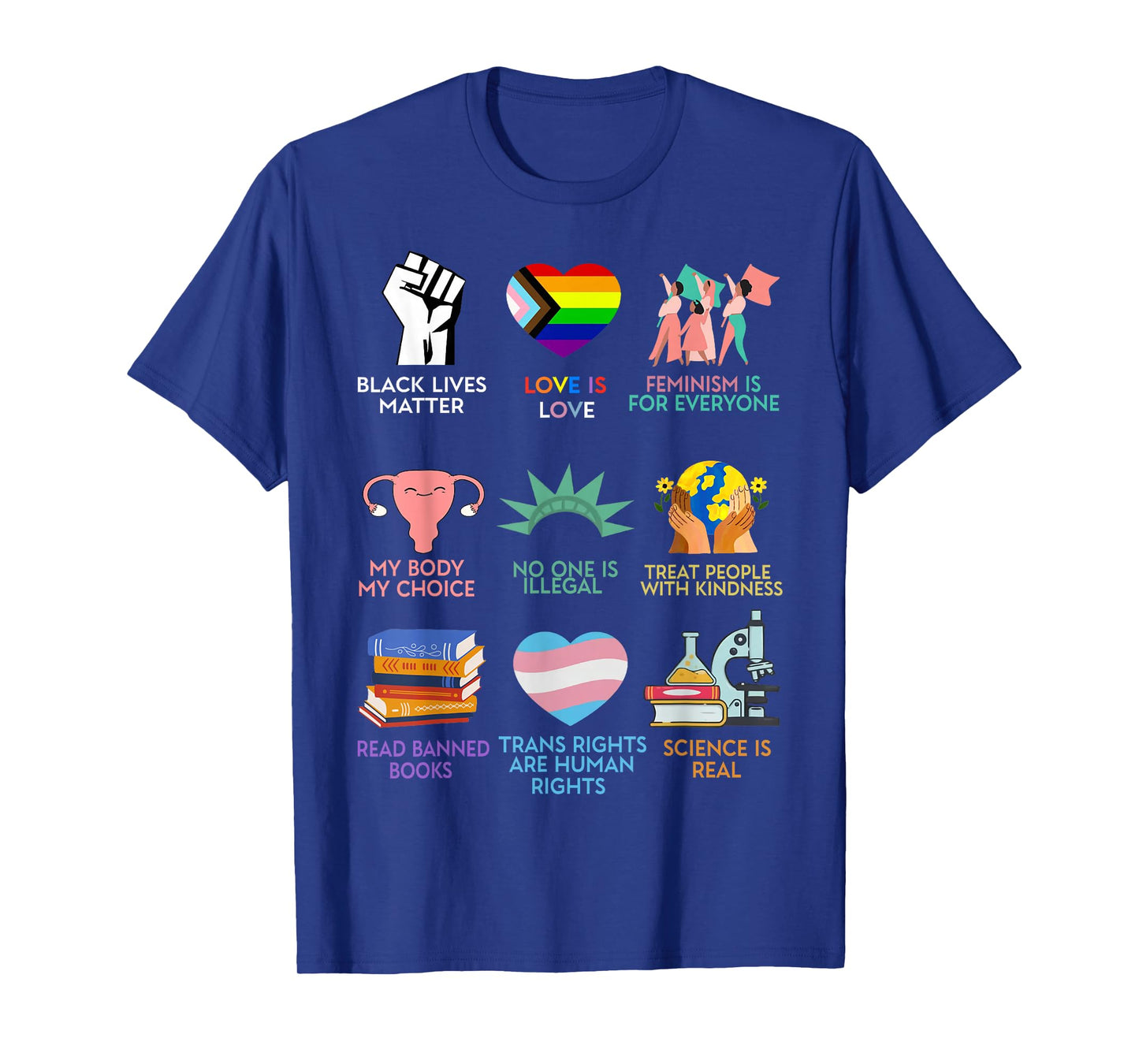 Equality for All Human Rights Feminism Pride Protest Art T-Shirt