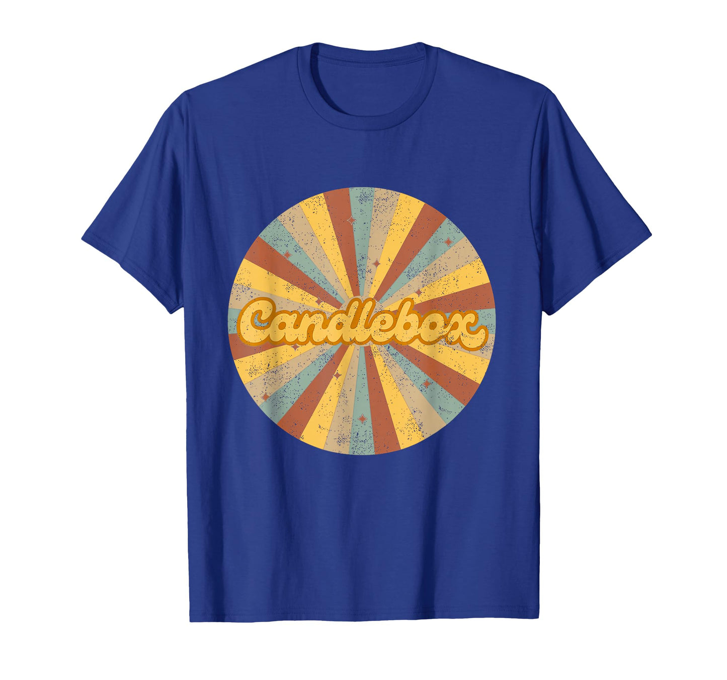 Retro 90s Rock Musician Candle Box Vintage Circle Art T-Shirt