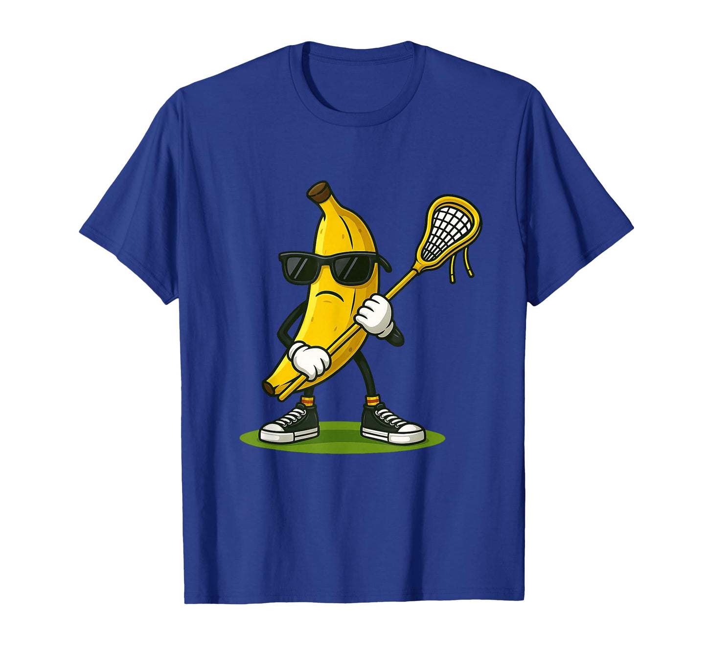 Funny Lacrosse LAX Banana Kids Men Women Lacrosse Player T-Shirt