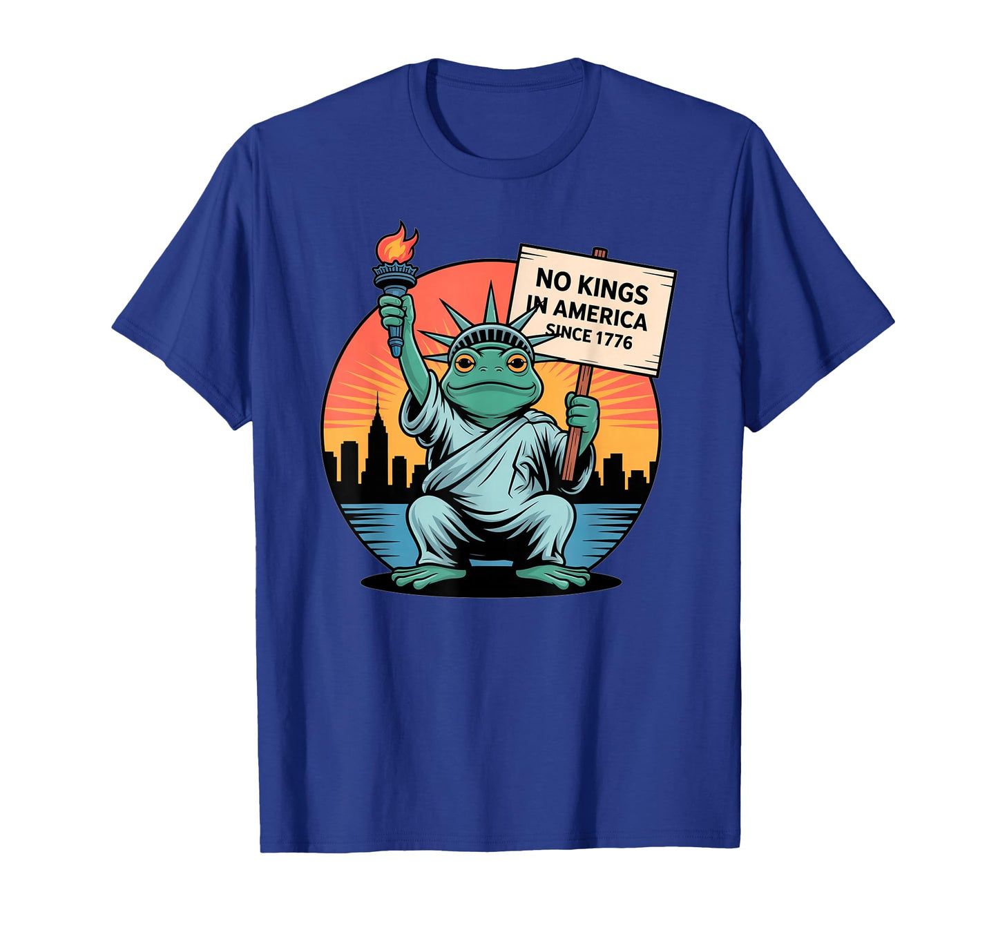 Frog No Kings Shirt Men Women No Kings in America T-Shirt