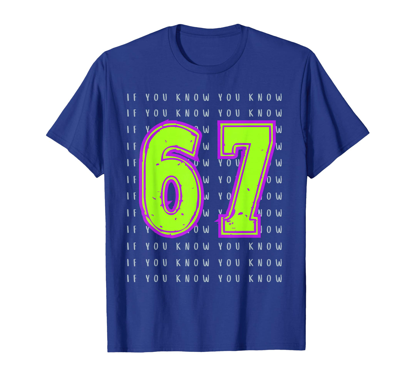 Fun Six Seven 6 7 Meme Design T-Shirt