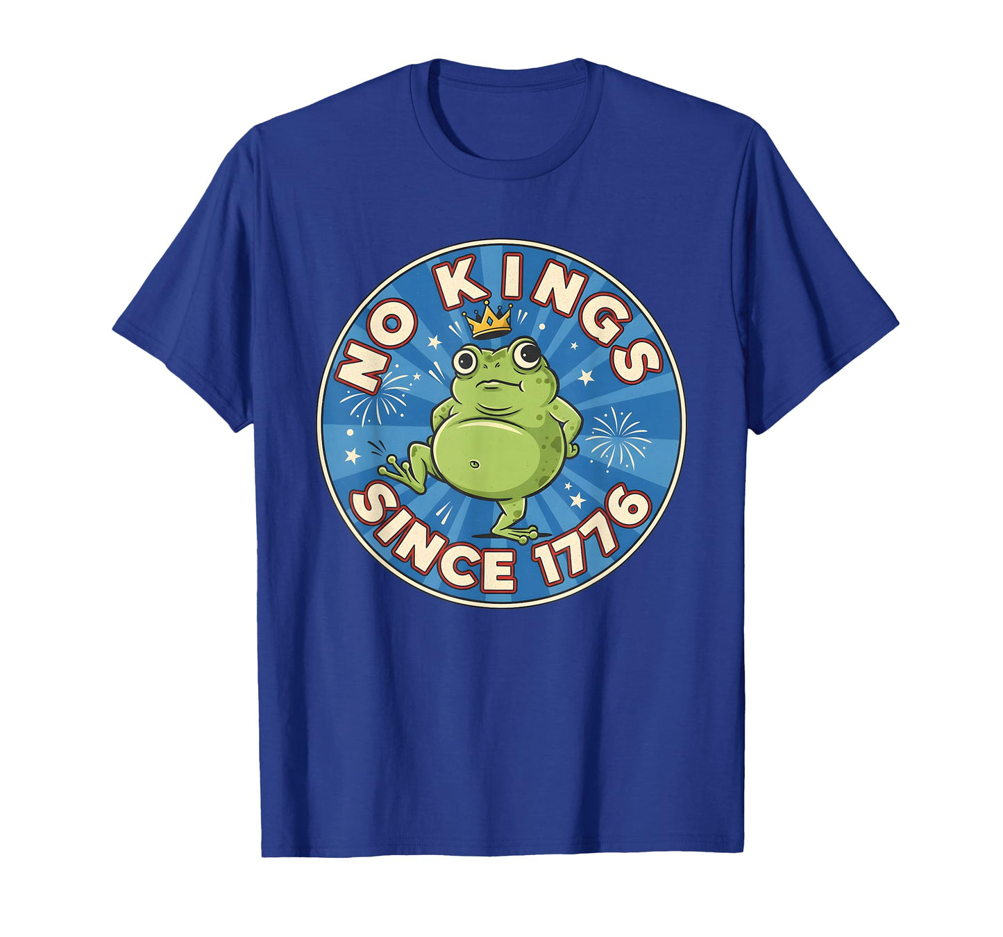 No Kings Since 1776 Democracy Protest No Kings Funny Frog T-Shirt