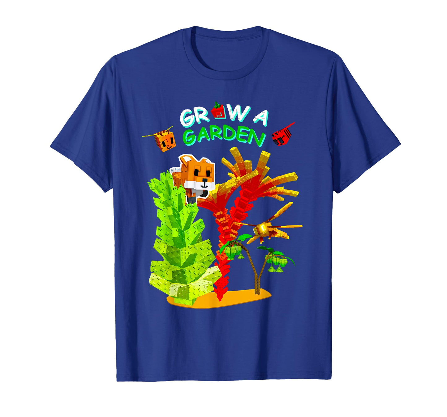 Grow A Garden Romanesco Burning Bud Fox Disco Bee Gamer T-Shirt