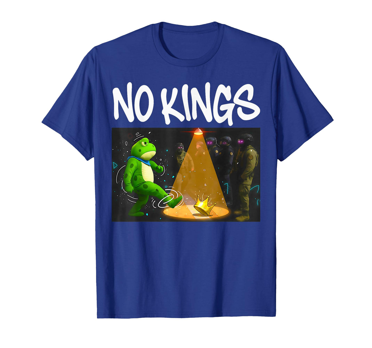 No Kings Day Patriotic Frog, No Kings T-Shirt