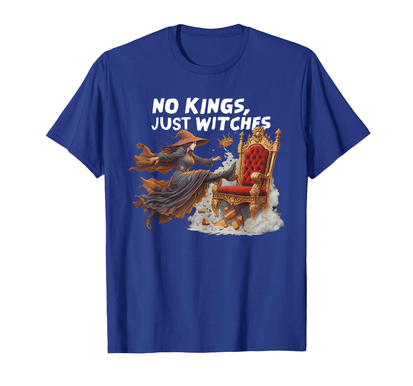 No Kings Just Witches Funny Witchcore Halloween Art T-Shirt