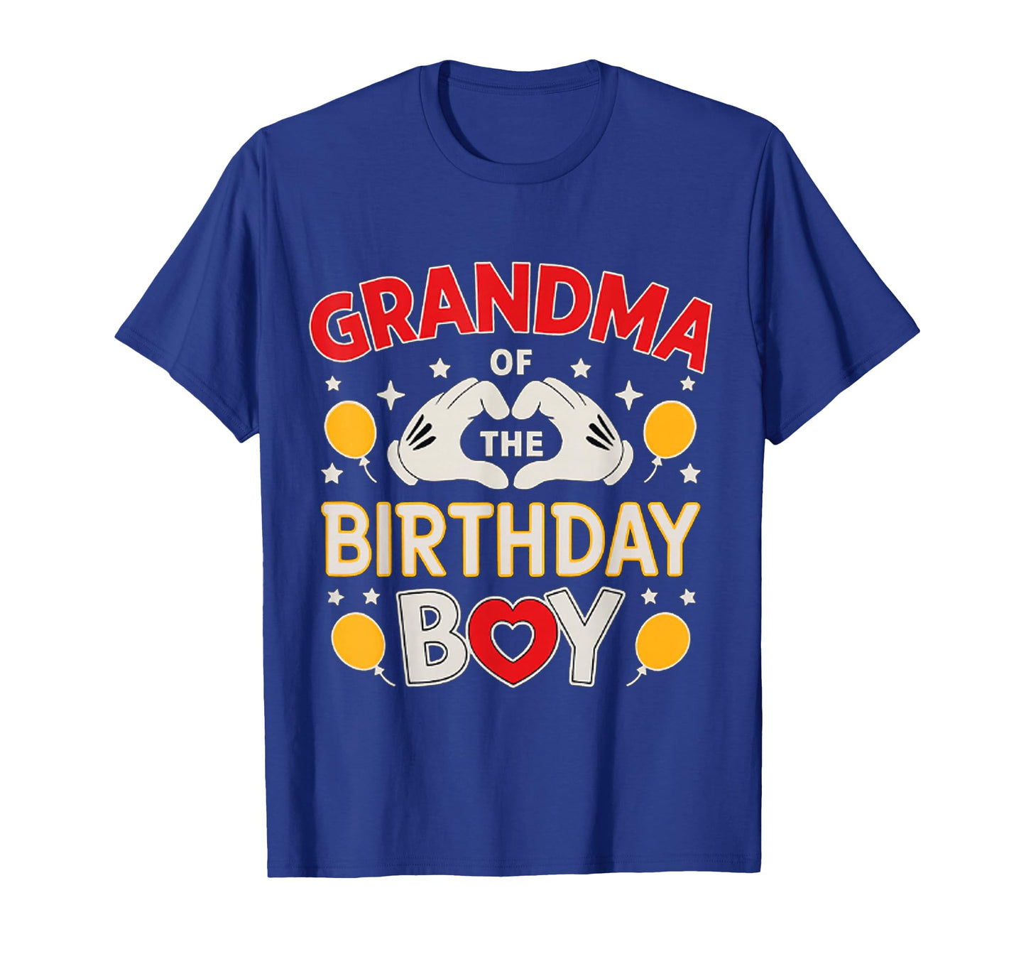 Grandma of The Birthday Boy Family Party Decor Grandson T-Shirt
