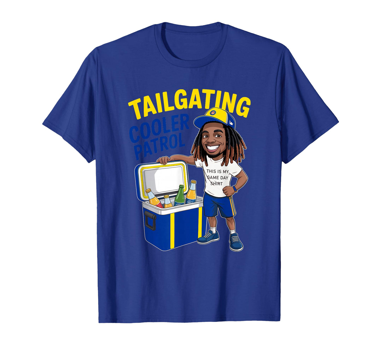 Tailgaiting Los Angeles African American Men Game Day Fan T-Shirt