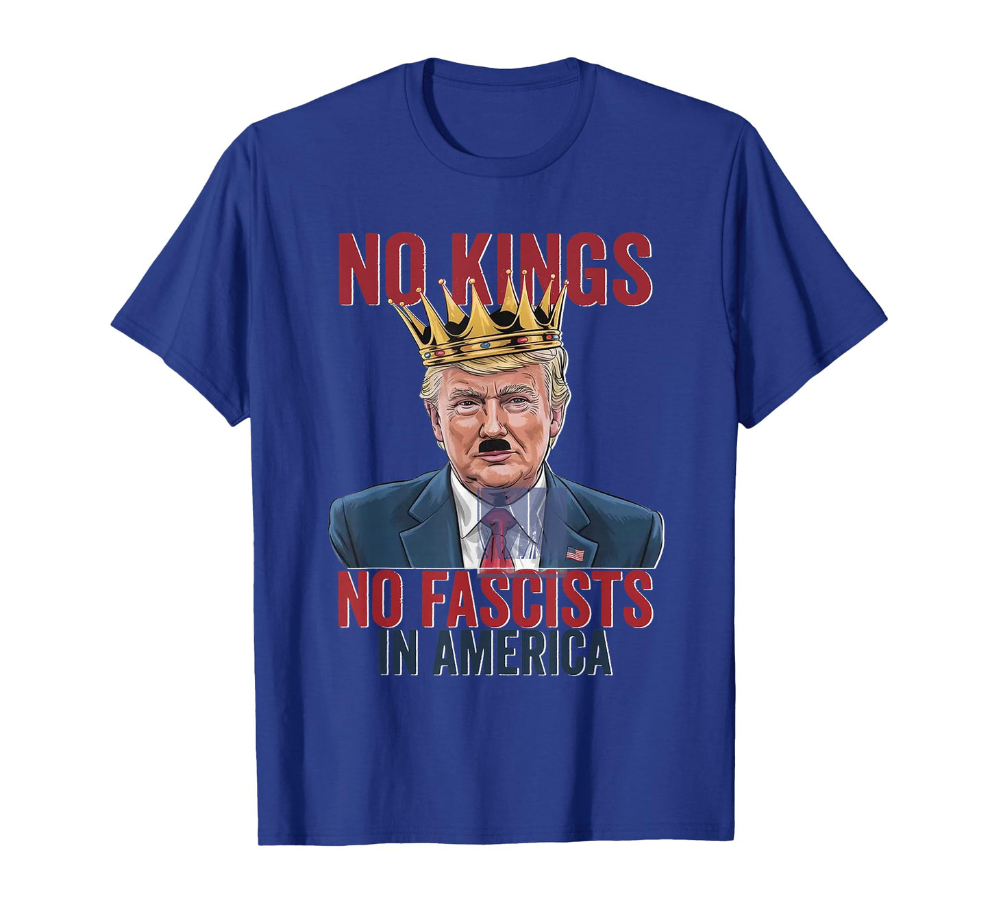no Kings no Fascists in America Trum T-Shirt
