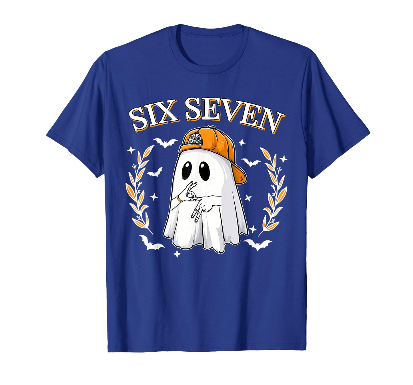 Six Seven 67 Meme Funny Ghost Halloween 6 7 Couple Matching T-Shirt