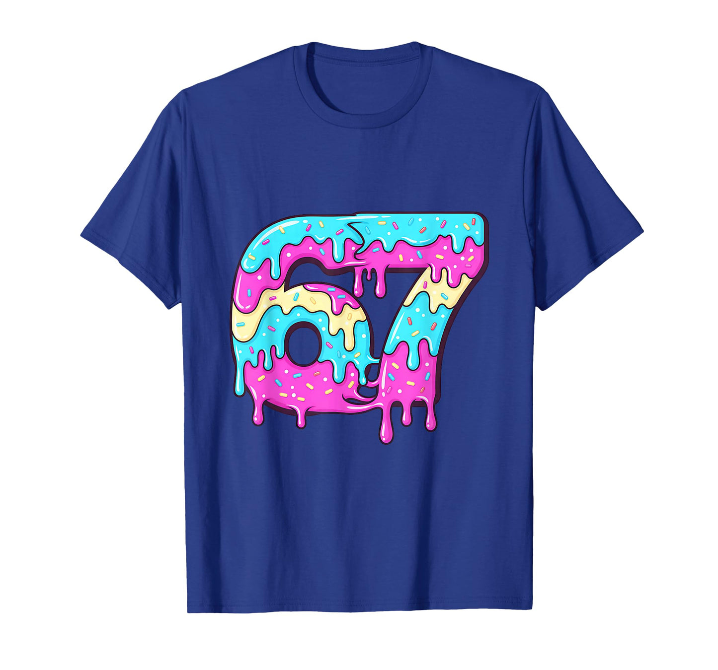 six Seven 67 Meme Drippy Number 67 ice Cream T-Shirt