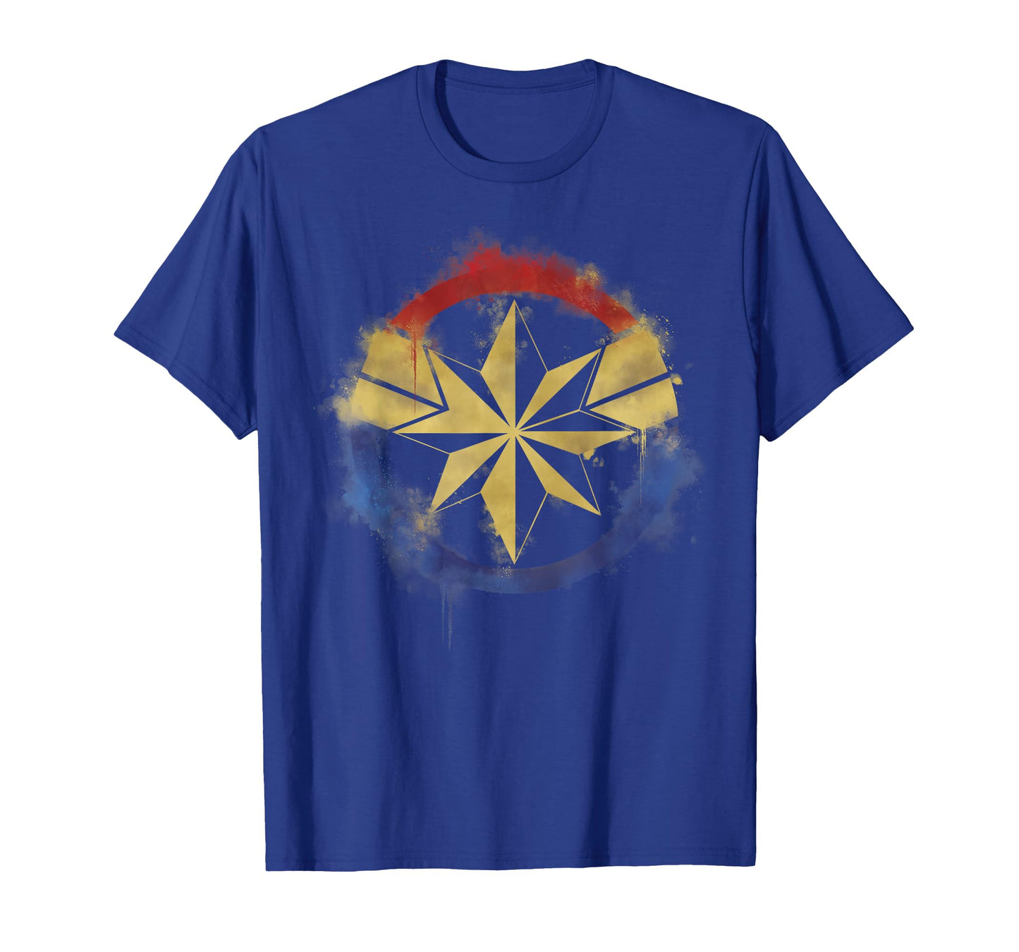 Marvel Avengers Endgame Captain Marvel Spray Paint Logo T-Shirt