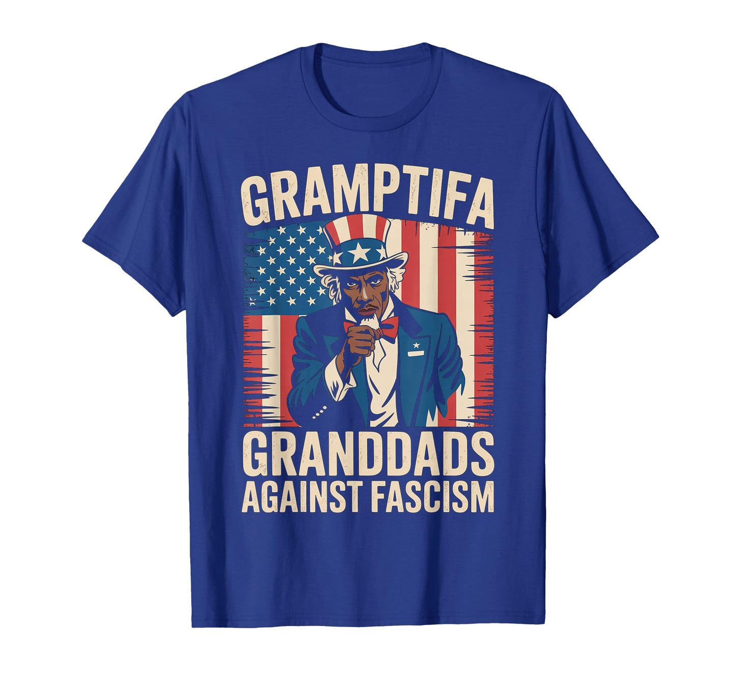 Gramptifa Black Granddad Against Fascism Resist No Kings T-Shirt