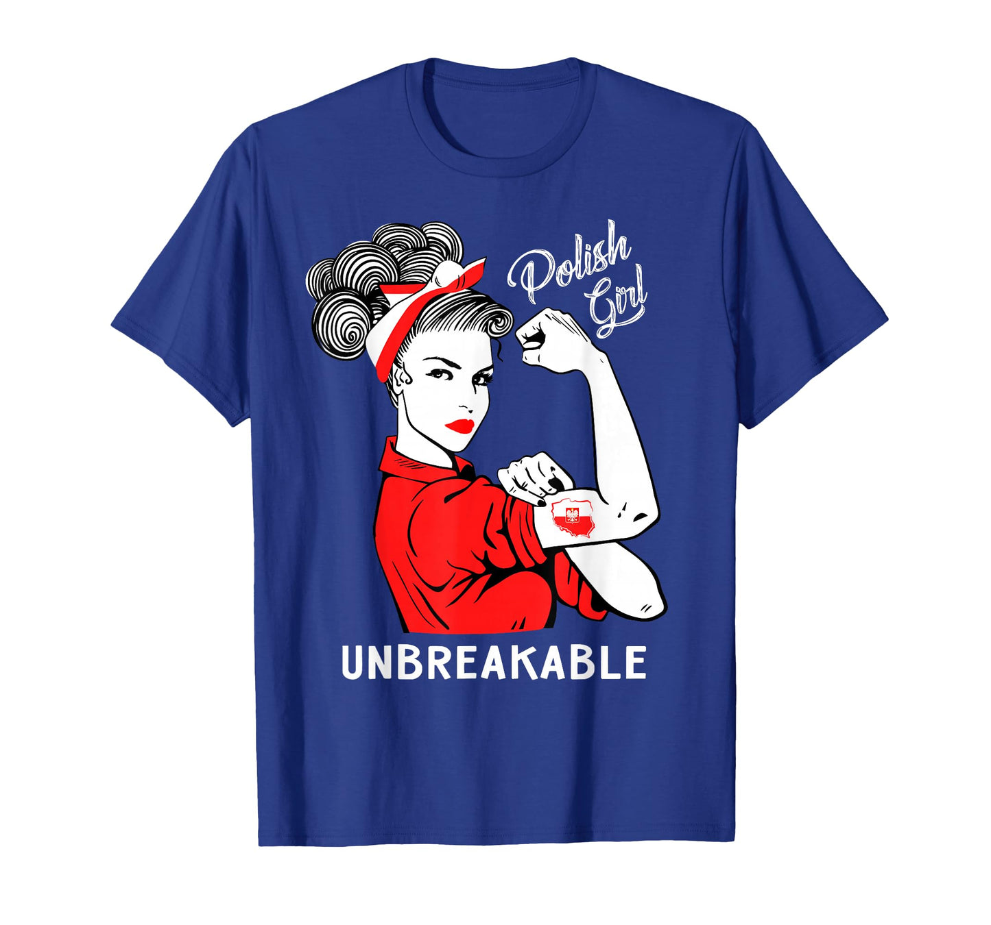 Polish Girl Unbreakable T-Shirt Heritage Poland Flag Gift T-Shirt