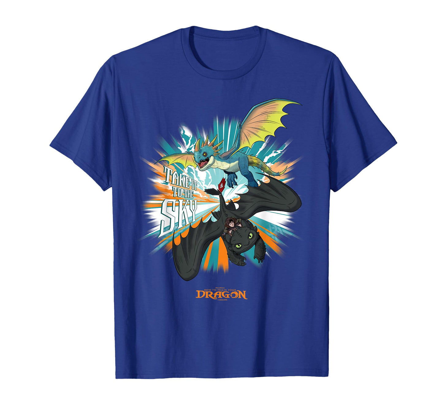 DreamWorks Dragons Toothless and Stormfly Take to the Sky T-Shirt