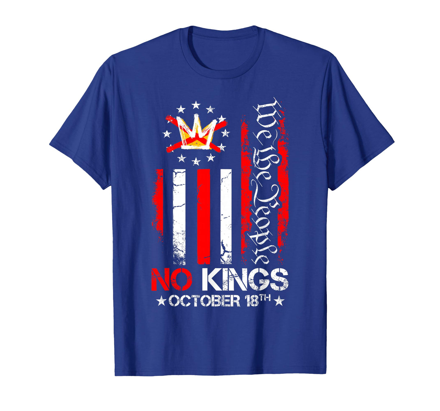 No Kings Shirt Vintage America Flag 1776 October 18 T-Shirt