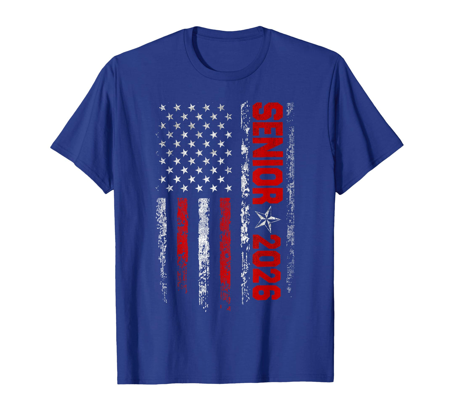 Senior Class Of 2026 Back To High School American USA Flag T-Shirt