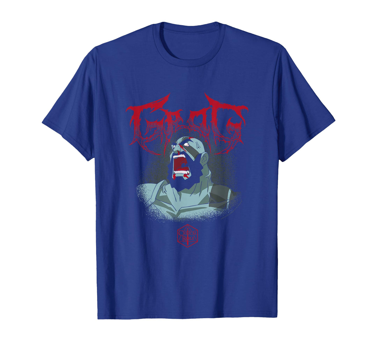 The Legend of Vox Machina Grog Extreme Metal Logo T-Shirt