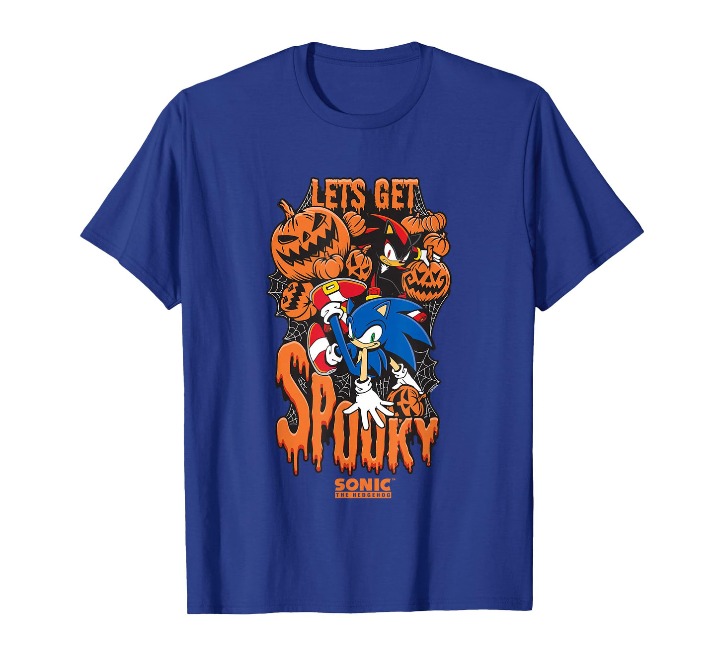 Sonic The Hedgehog Halloween Let's Get Spooky Sonic & Shadow T-Shirt