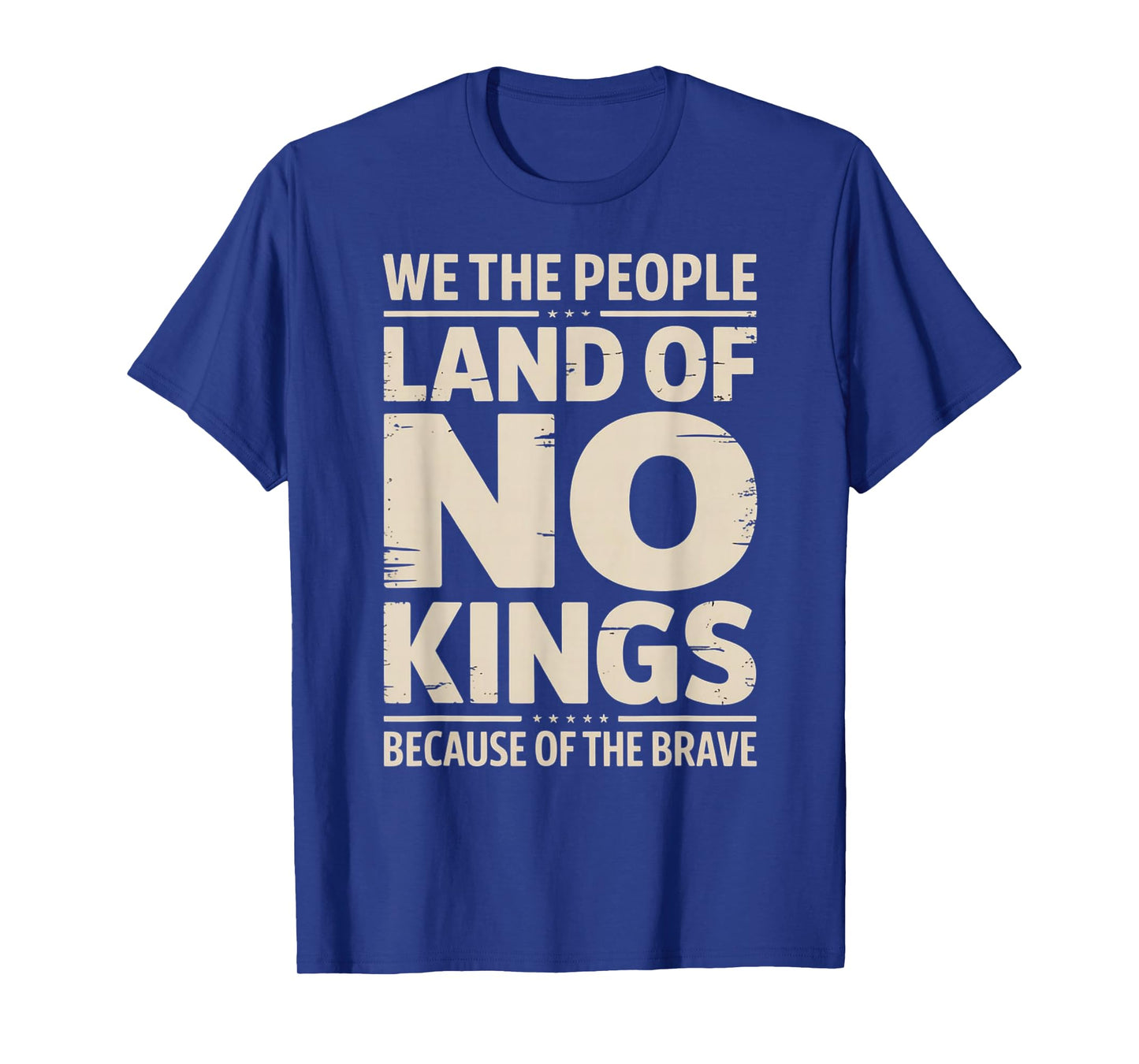 America Vintage No Kings Day Because of The Brave T-Shirt