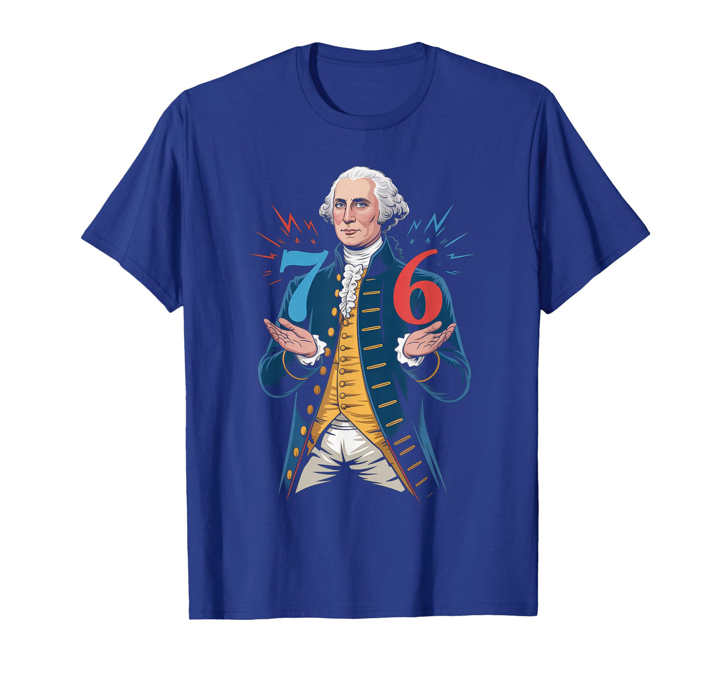 6-7 7-6 George Washington Seven Six Teacher American T-Shirt