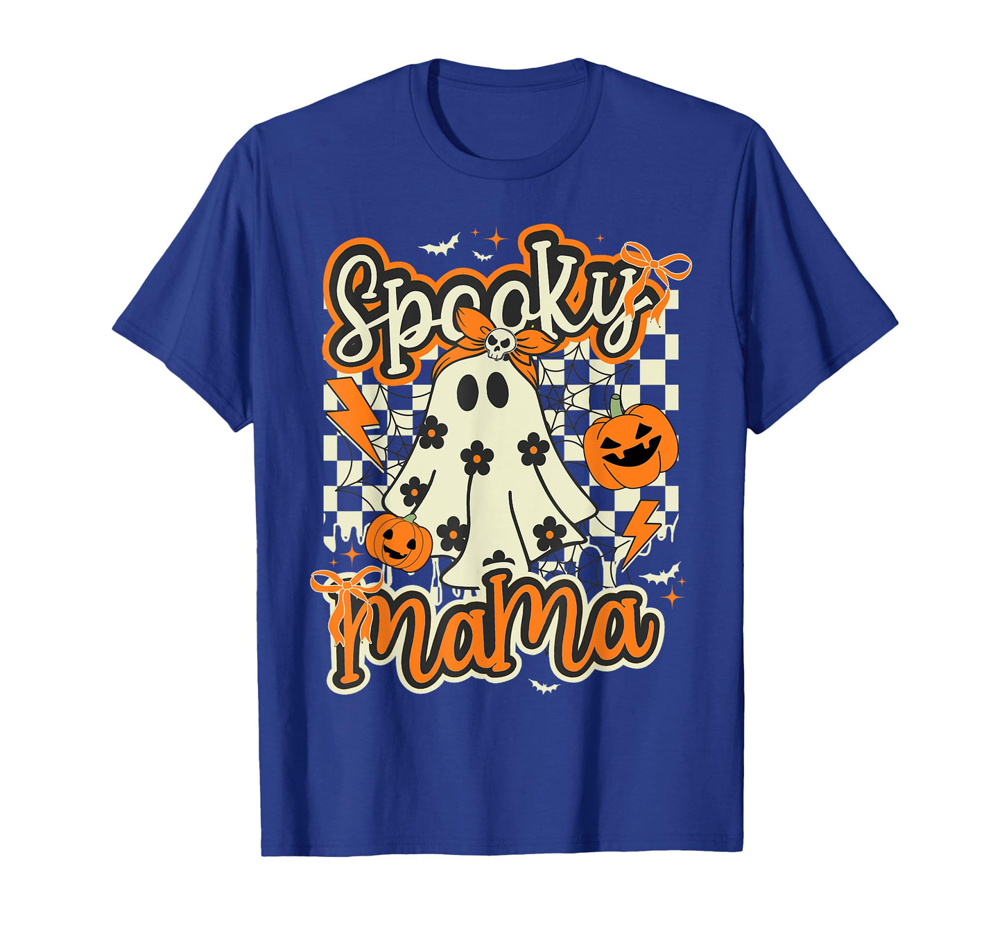 Spooky Mama Shirt Women Ghost Mom Halloween T-Shirt