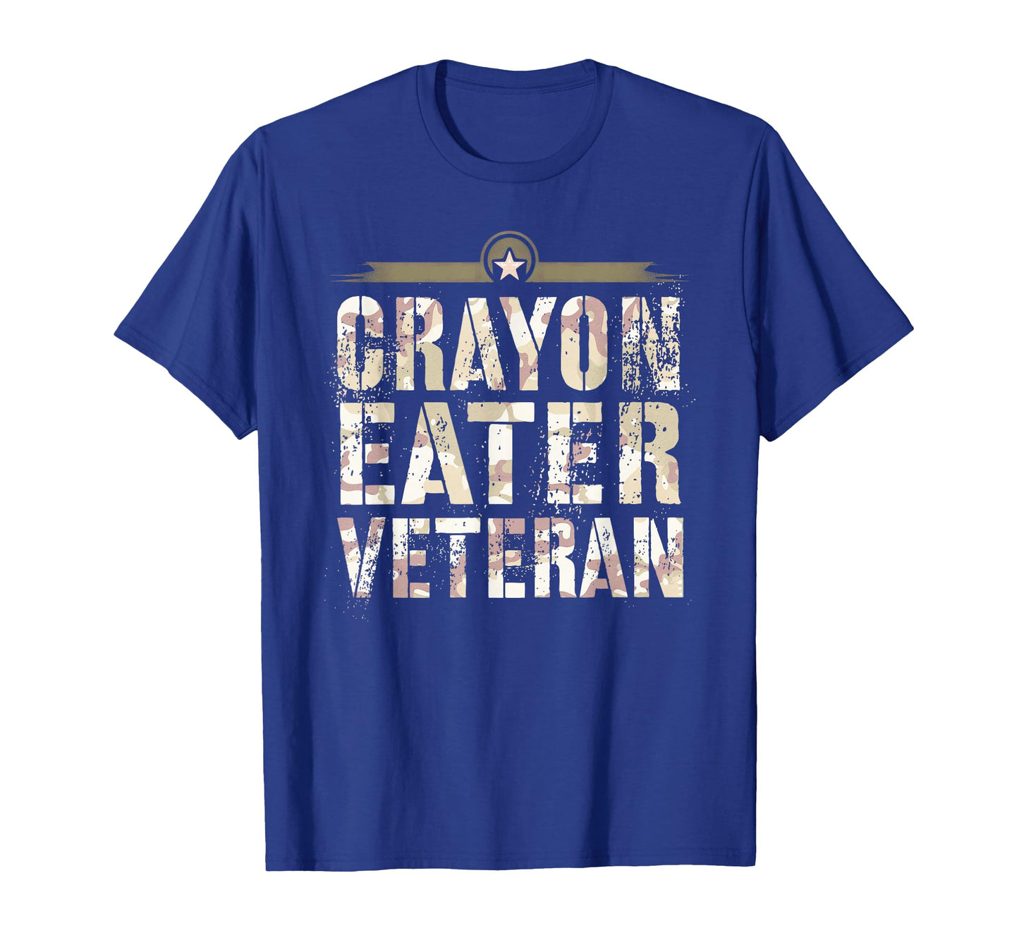 Funny CRAYON EATER VETERAN Corps Team Military Our Troop Gag T-Shirt