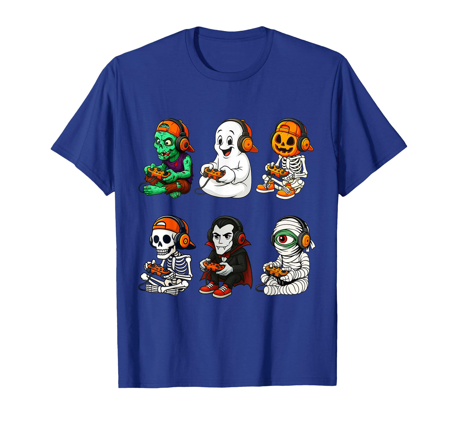Halloween Skeleton, Zombie Gamer Video Gaming T-Shirt