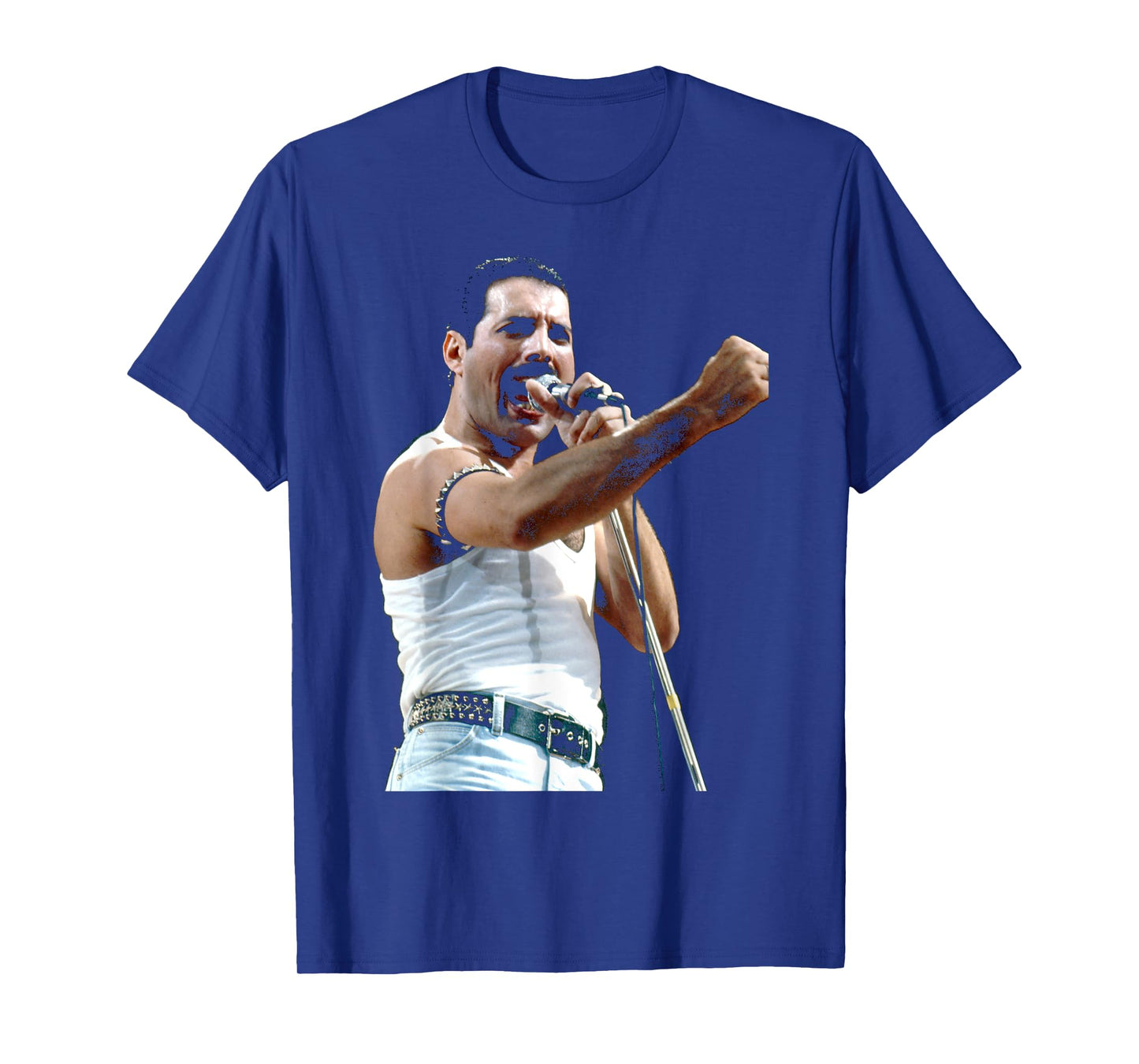 Freddie Mercury Of Rock Group Queen At Live Aid 1985 T-Shirt