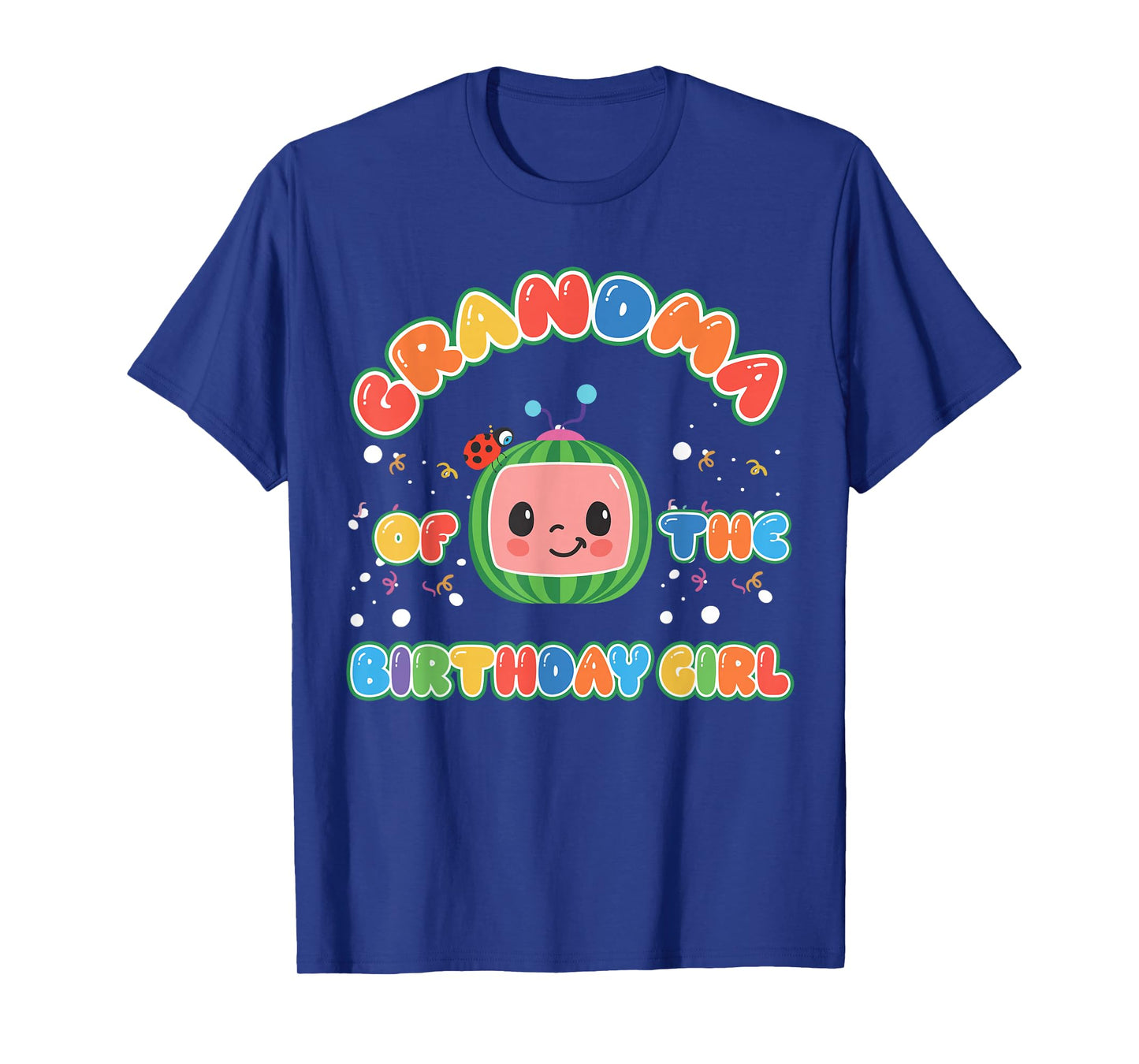 Grandma Of The Birthday Girl Melon Family Matching Funny T-Shirt
