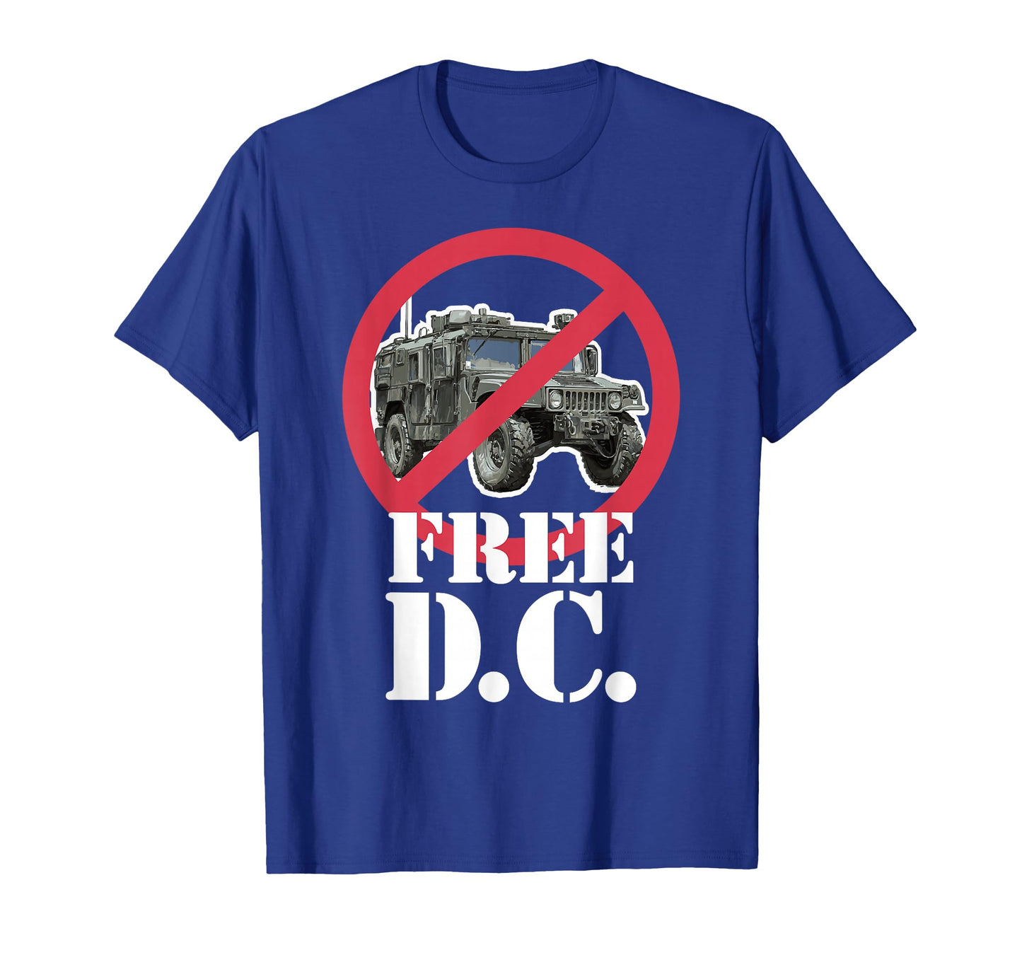 Free D.C. Military Out of Washington DC Peaceful Protest T-Shirt