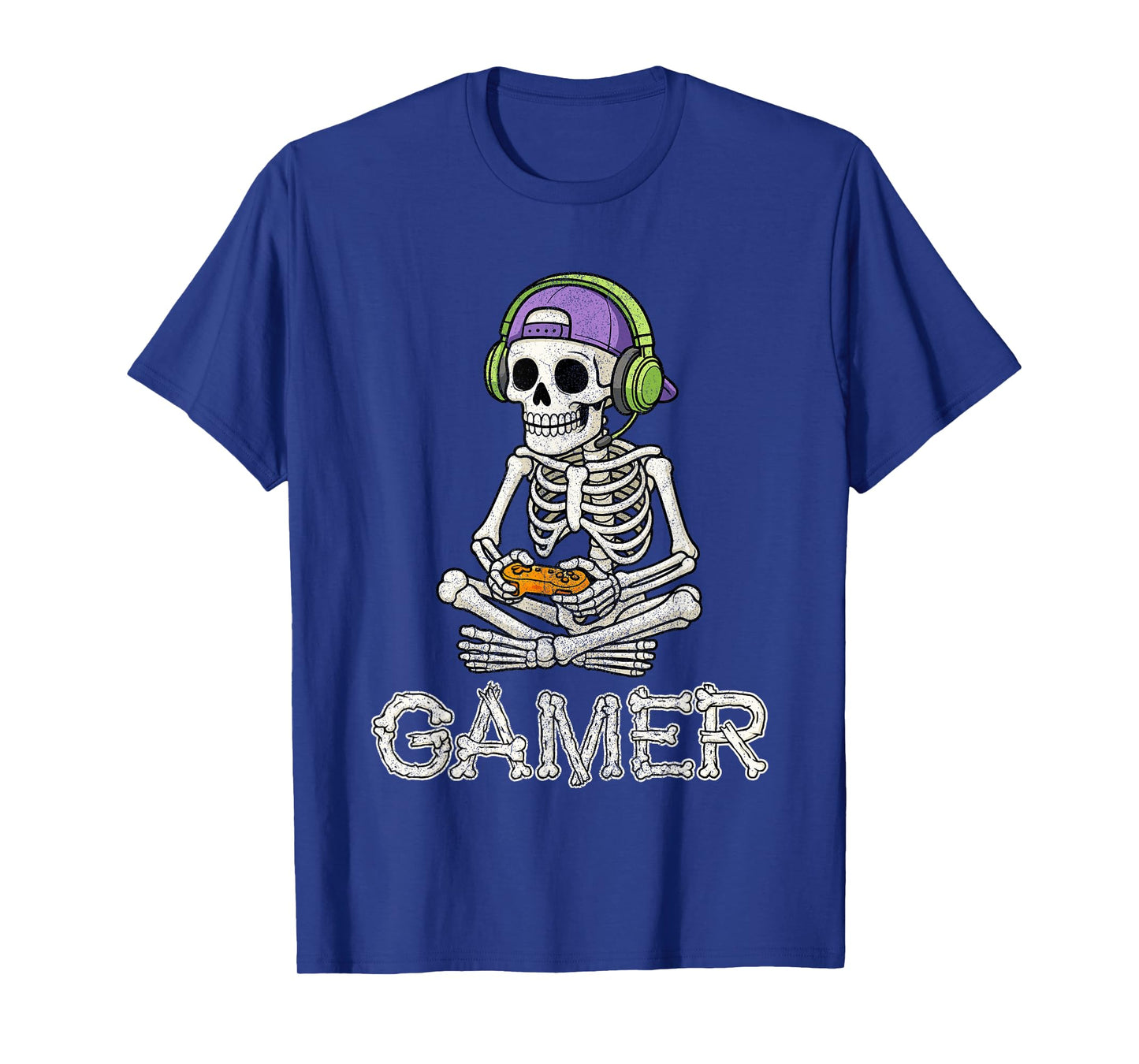Funny Gamer Skeleton Gamer Teen Boys Video Gaming Bruh T-Shirt