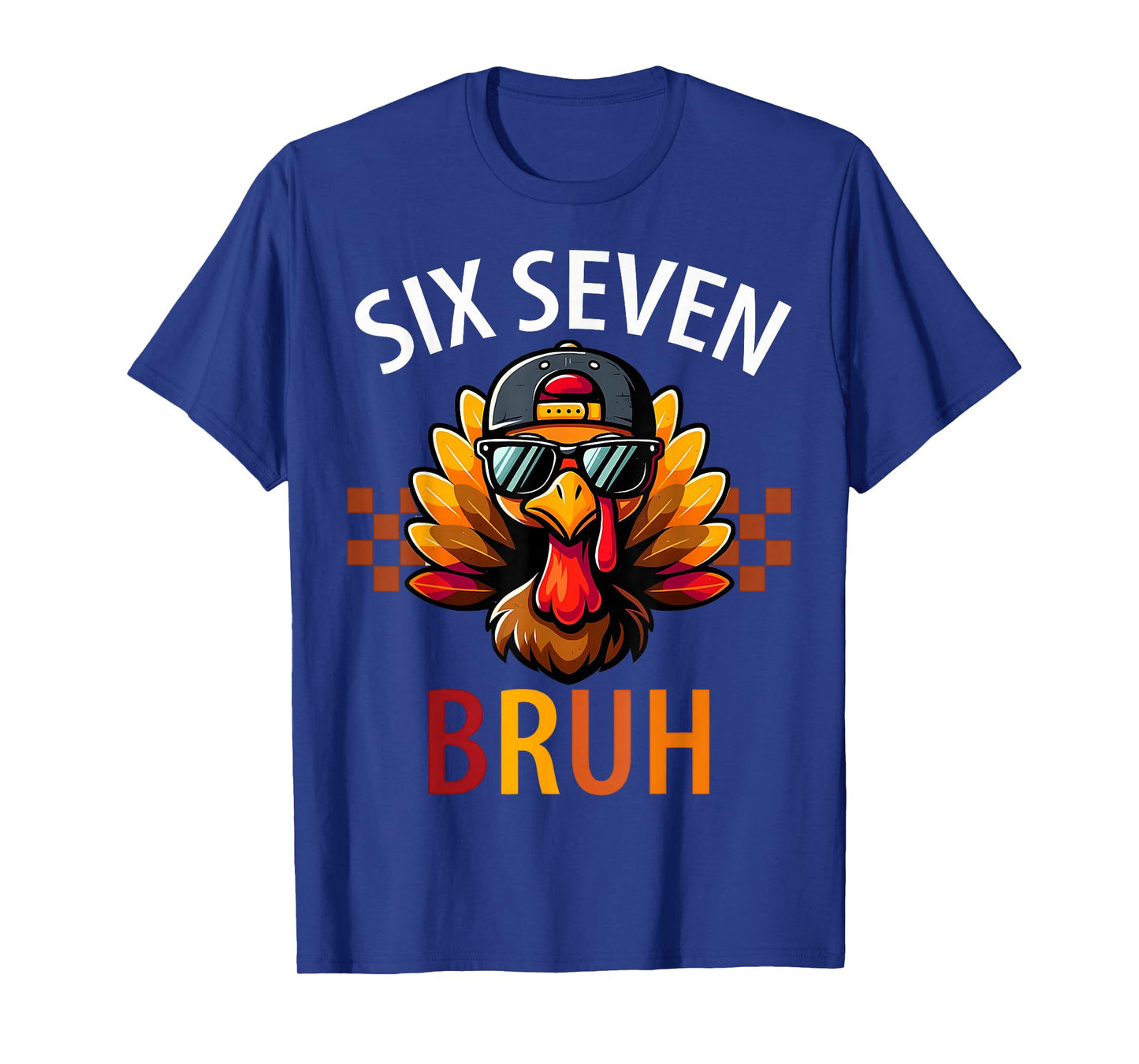 Six Seven 6 7 Meme Number 67 Turkey Thanksgiving Teacher T-Shirt