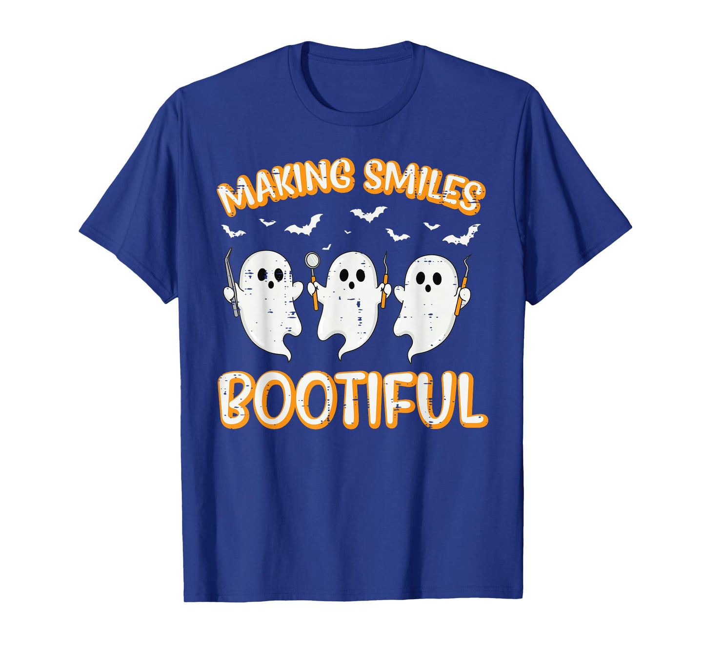 Halloween Dentist Smiles Bootiful Ghost Dental Costume Men T-Shirt