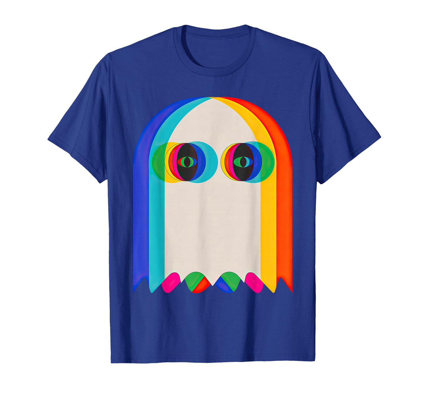 Ghost Trippy Vaporwave Halloween Techno Rave EDM T-Shirt