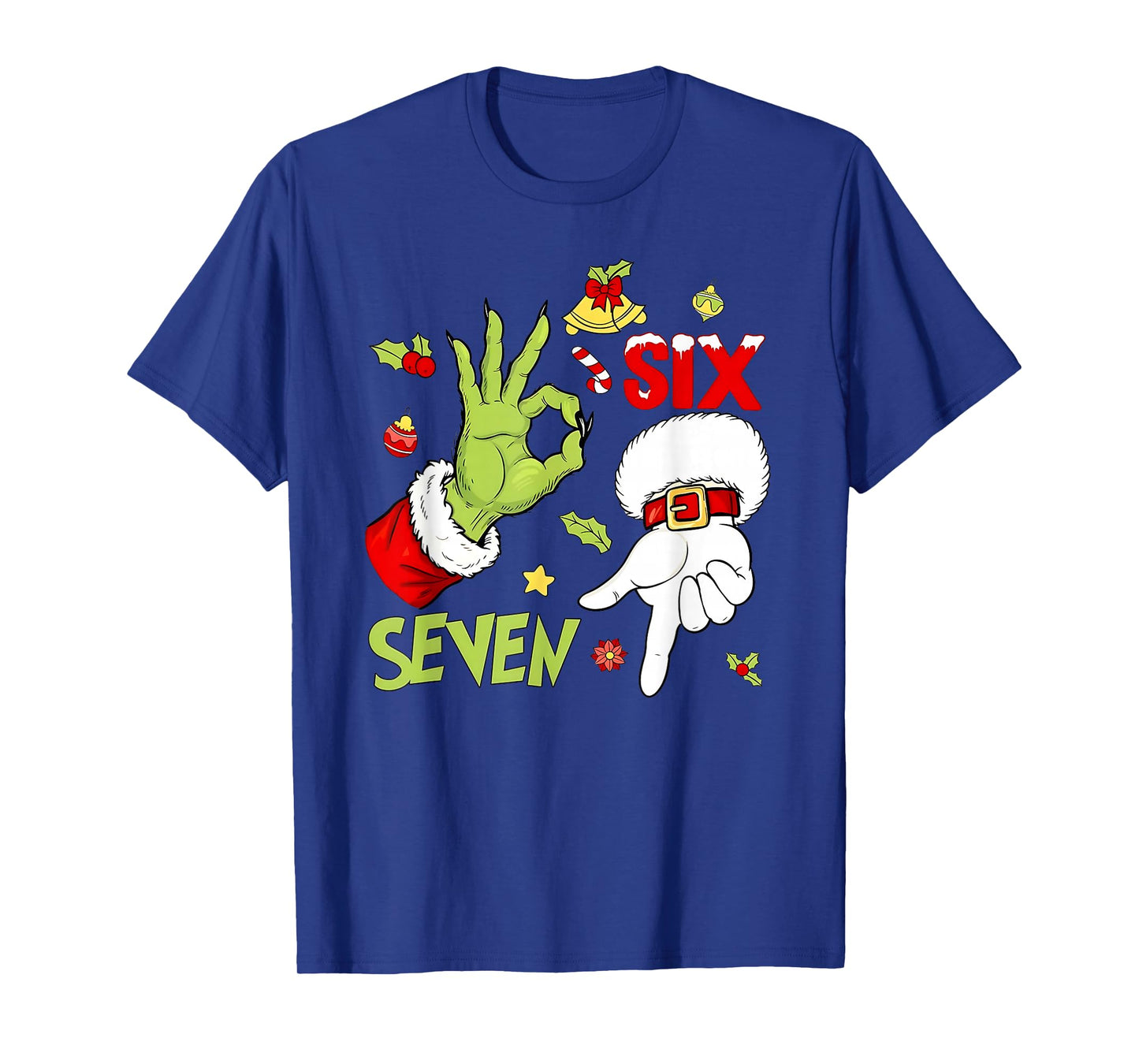 Funny Christmas Hand 6-7 Six Seven Shirt – Holiday Humor Tee T-Shirt