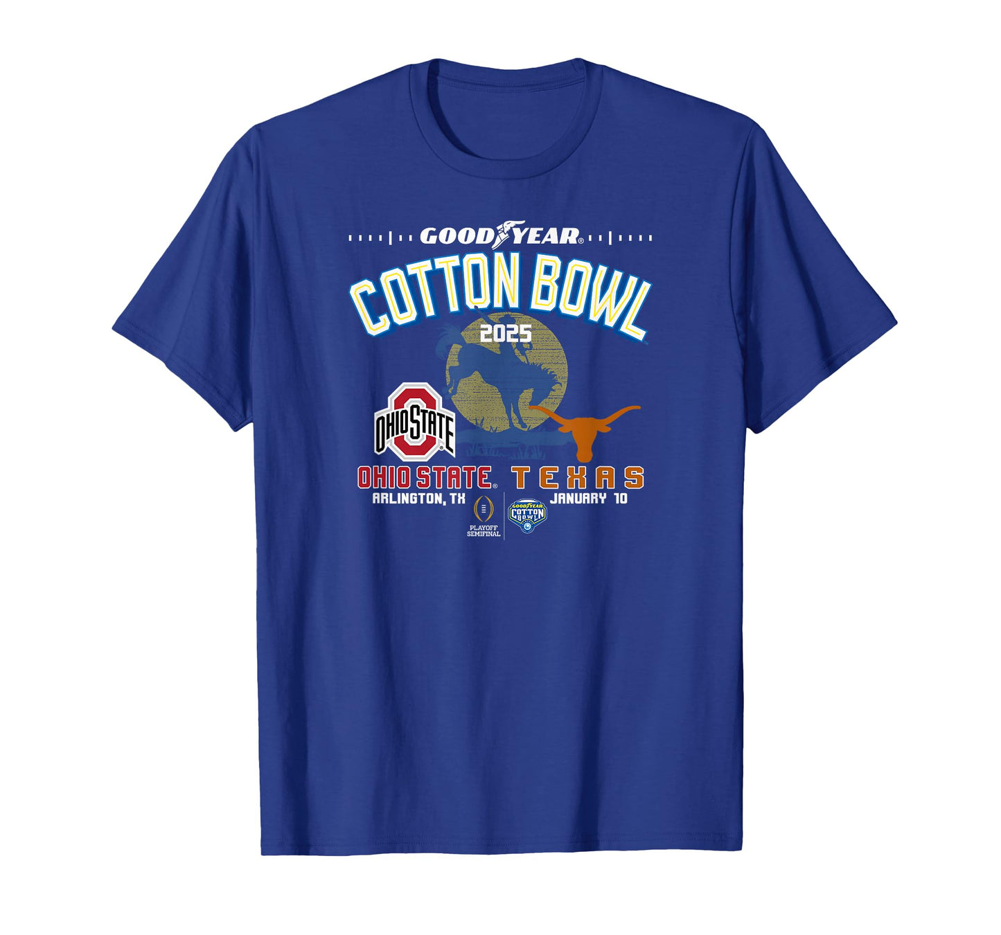 Ohio State vs Texas Cotton Bowl 2024-25 CFP Semifinal T-Shirt