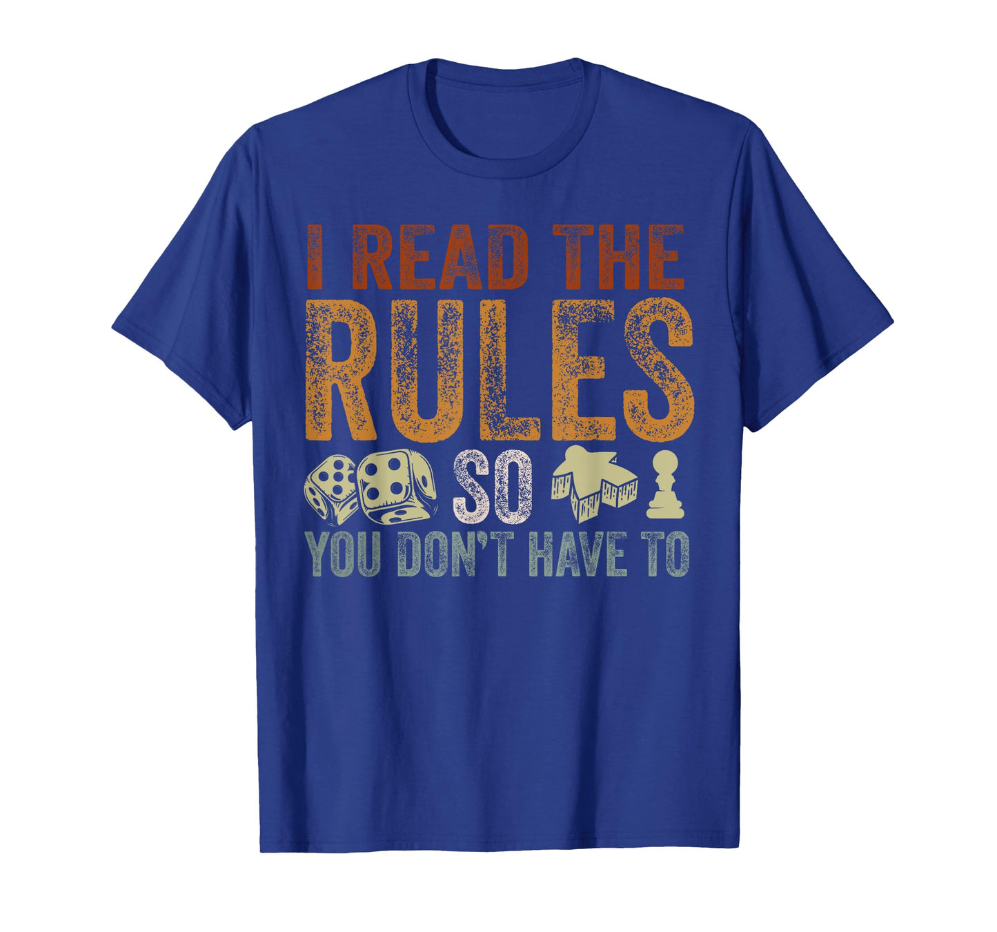 Board Games Vintage Game Night Men Women I Read The Rules T-Shirt