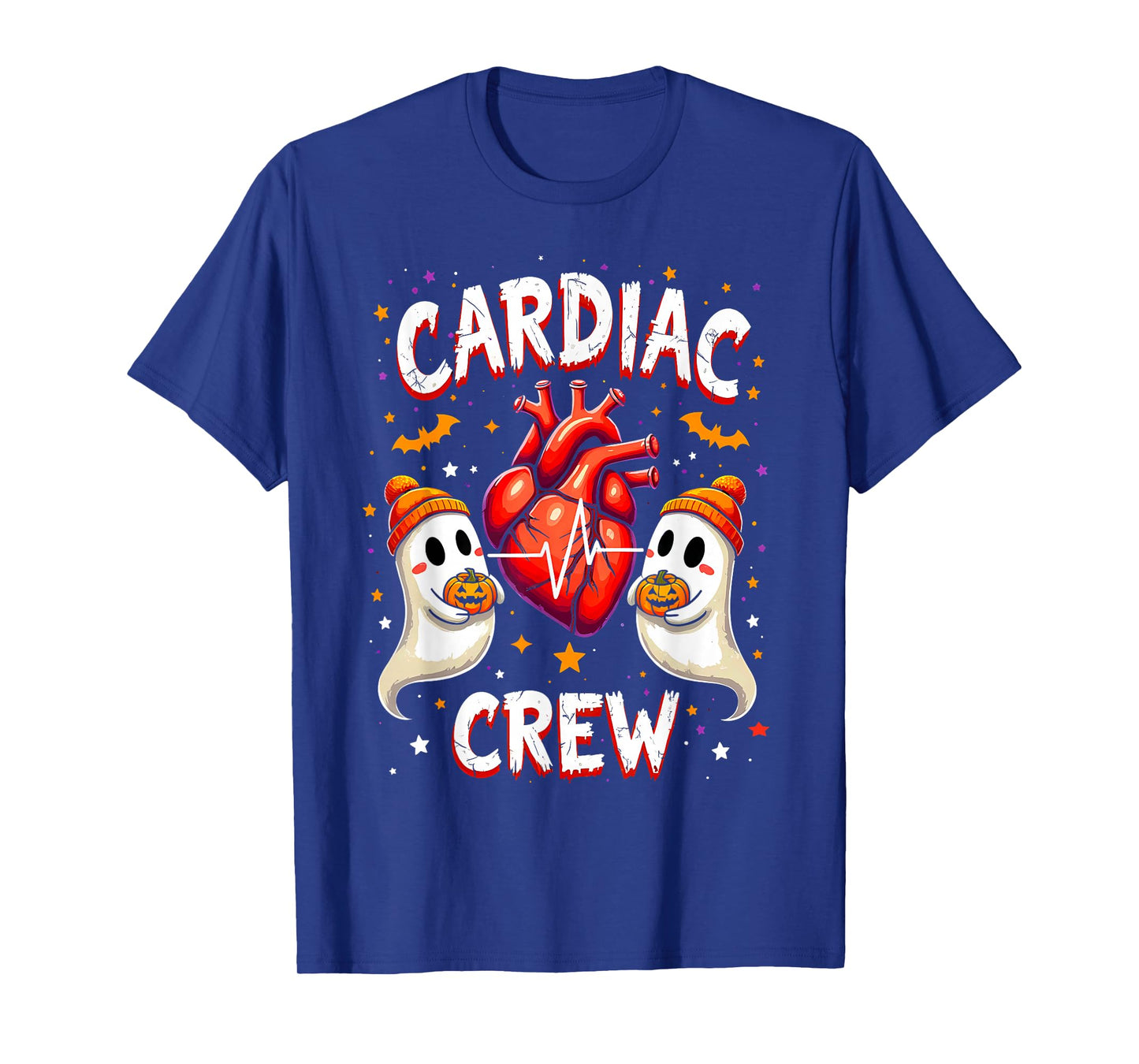 Halloween Cardiac Nurse tee Anatomical Heart Ghosts T-Shirt