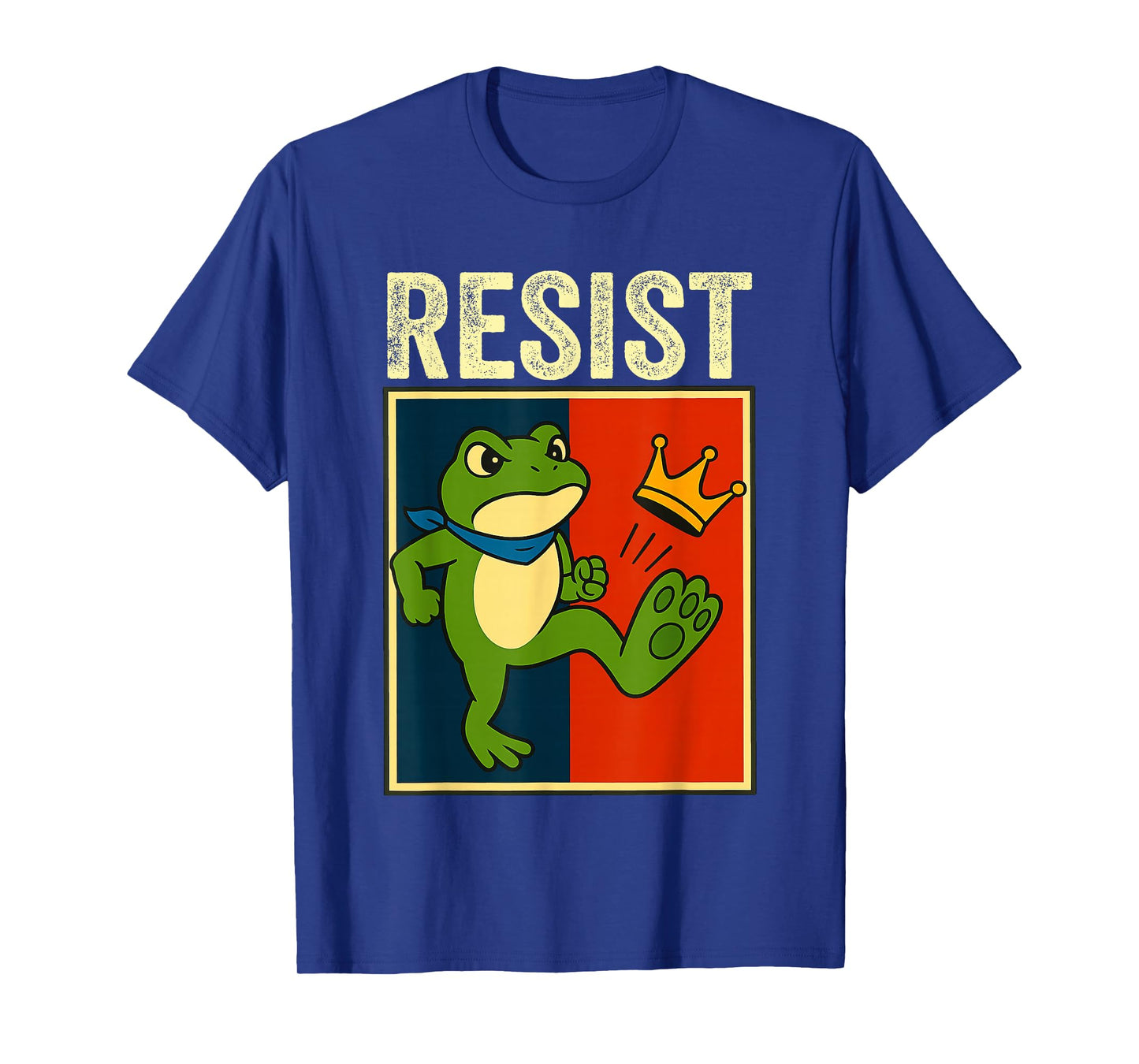 Resist Frog Portland Protest Funny No Kings Frog T-Shirt