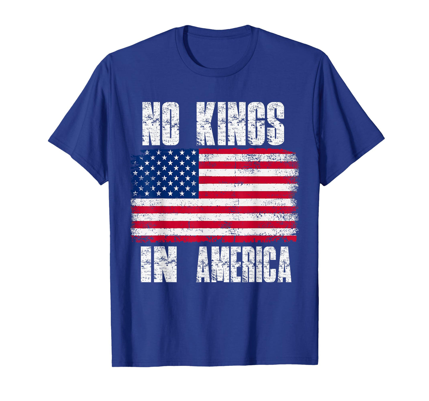 No Kings In America Since 1776 USA Flag T-Shirt