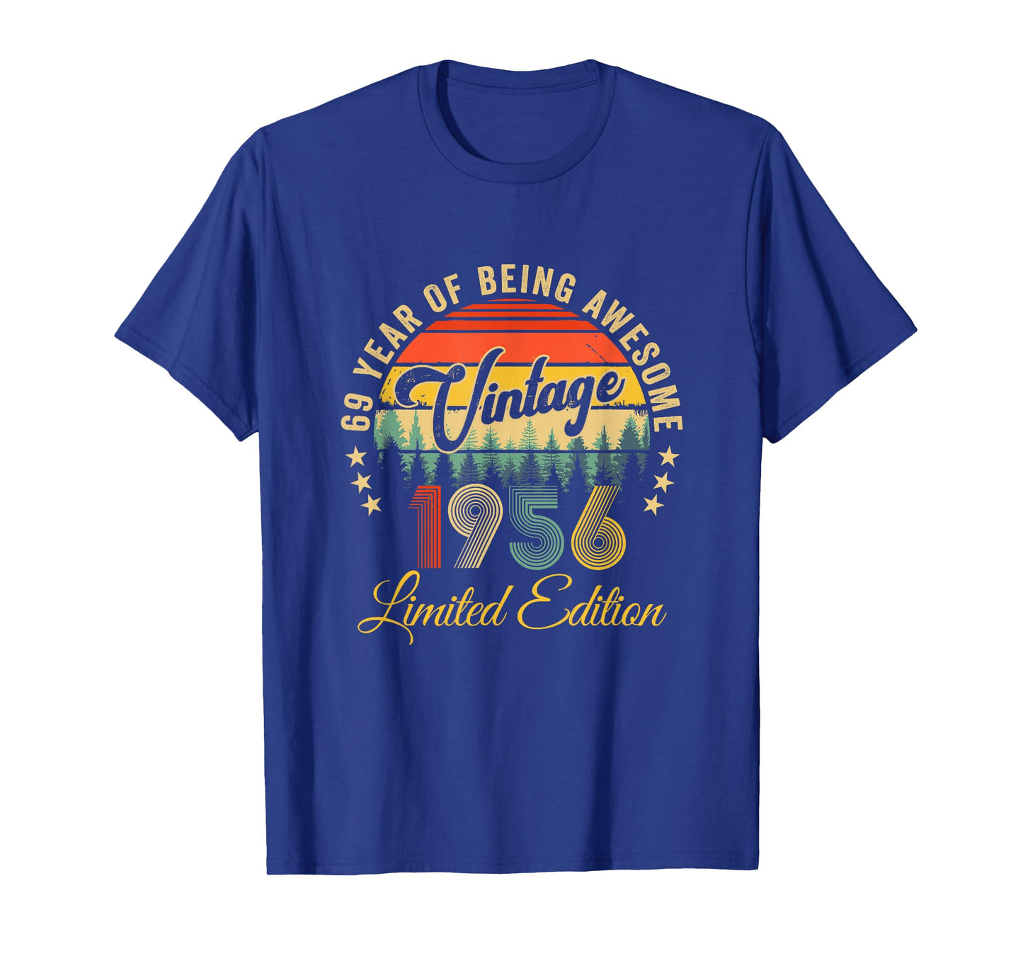 Vintage 1956 Limited Edition 69 Year Old 69Th Birthday T-Shirt