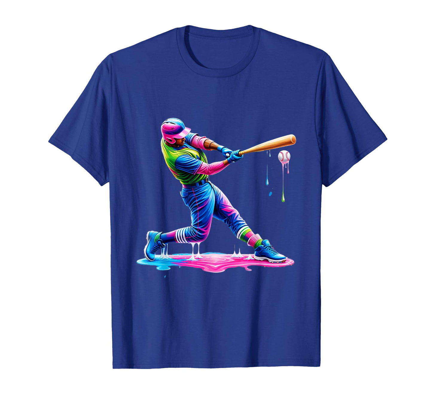 Baseball Player Drip Ice Cream Drip Baseball Stuff T-Shirt